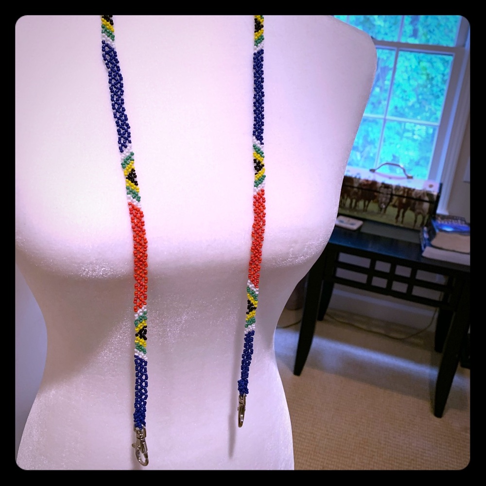 Beaded Lanyard Holder